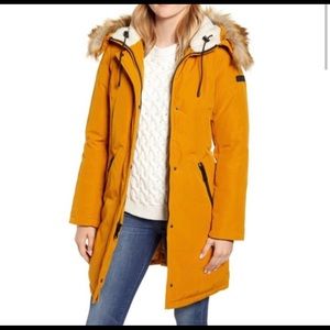Sam Edelman faux fur trim hooded parka